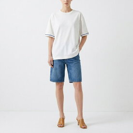 【新品】バーバリー BURBERRY トップス Tシャツ・カットソー メンズ ホワイト コットン ロールアップ ライン 半袖 8084783