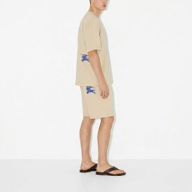 【新品】バーバリー BURBERRY トップス Tシャツ・カットソー メンズ ベージュ コットン タオル地 半袖 8081233