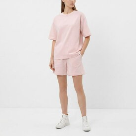 【新品】バーバリー BURBERRY トップス Tシャツ・カットソー レディース ピンク コットン ロールアップ 半袖 8083599
