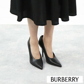 ＼ポイント3倍 24日20時～／【新品】 バーバリー BURBERRY シューズ パンプス ヒールあり 8025303 A1189 レディース BLACK ポインテッドトゥ ゴールド金具 ハイヒール ピンヒール