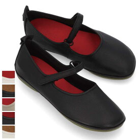 【新品】カンペール CAMPER シューズ パンプス レディース Right Nina ブラック×レッド アイボリー ホワイト ブラック×ブラウン グレー レザー ライトニナ フラットシューズ バレエシューズ ヒールなし K201365