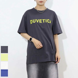 【新品】デュベティカ DUVETICA トップス Tシャツ・カットソー メンズ ブルー ホワイト イエロー グレー ブラック コットン ロゴ 半袖 VXRT30131