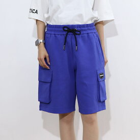 【新品】デュベティカ DUVETICA ボトムス ショートパンツ メンズ ブルー ブラック コットン ハーフパンツ シンプル ロゴ スエット VUSP41131