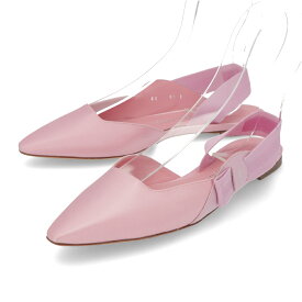 【新品】フェラガモ FERRAGAMO シューズ パンプス レディース VANIA T　 ピンク レザー シンプル ポインテッドトゥ ヒールなし 0763443