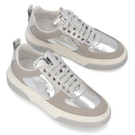 【新品】フェラガモ FERRAGAMO シューズ スニーカー レディース S CASSINA LOW シルバー レザー メタリック ガンチーニ 758142