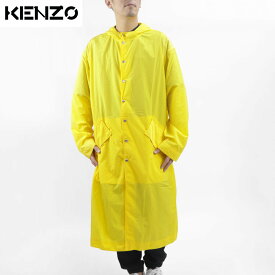 ＼最安値に挑戦／【新品】 ケンゾー KENZO FA55OU3631ND 39 HOODED RAINCOAT KENZO コート レインコート ナイロンコート ロングコート フード付き ナイロン イエロー メンズ