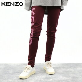 【週末限定SALE】＼P3倍 27日1:59迄／【新品】 ケンゾー KENZO ボトムス ロングパンツ F962PA706951 23 レディース ボルドー レギンス スポーツウェア 伸縮性 ストレッチ ロゴ プリント