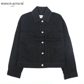 ＼決算セール／【新品】 メゾン キツネ MAISON KITSUNE アウター ジャケット・ブルゾン JW02148WW5019 P198 ユニセックス ブラック メンズ レディース ジーシャン デニムジャケット ロゴ カジュアル