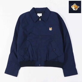 【新品】メゾン キツネ MAISON KITSUNE アウター ジャケット・ブルゾン メンズ ネイビー フォックスパッチ ハリントン 無地 ワンポイント MM02105WQ0067