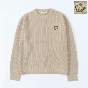 yViz] Lcl MAISON KITSUNE gbvX jbg Y BOLD FOX HEAD PATCH COMFORT RIBBED JUMPER x[WW tHbNXpb` E[ JV~A n |Cg  N[lbN LM00818KT