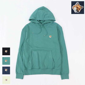 【新品】メゾン キツネ MAISON KITSUNE トップス パーカー メンズ FOX HEAD PATCH ブラック グリーン イエロー ネイビー フォックスパッチ スエット フーディ 無地 ワンポイント 長袖 LM00702KM0001