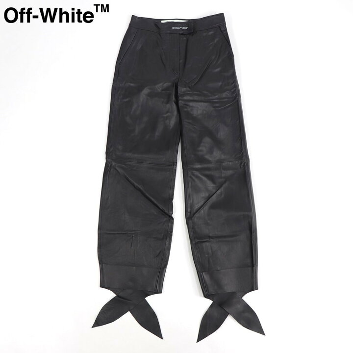 楽天市場】【新品】 オフホワイト Off-White ボトムス レザーパンツ