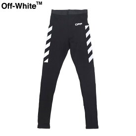 【週末限定SALE】＼P10倍 27日1:59迄／【新品】 オフホワイト Off-White レギンス OMVG002R20G50019 1091 RUNNING LEGGINGS メンズ ブラック×シルバー スポーツウェア トレーニングウェア ランニングウェア スパッツ タイツ ポケット付き 伸縮 ロゴ