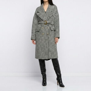 千鳥柄 アウター ZARA - ZARA ザラ 千鳥格子柄コート アウター 