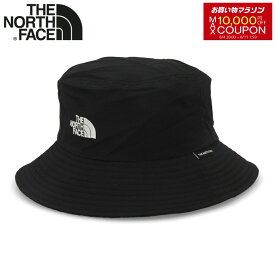 ＼お買い物マラソン／＼楽天ランキング1位獲得／【新品】 ザノースフェイス THE NORTH FACE 帽子 バケットハット NE3HP12A ECO BUCKET HAT エコバケットハット ユニセックス BLACK メンズ レディース ひも付き 調節可能 ロゴ