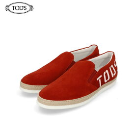 ＼ポイント3倍 24日20時～／【新品】 トッズ TODS XXM0TV0Y090RE0 スニーカー ローカット スエード ラバー レッド ロゴ メンズ