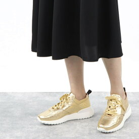 【新品】 トッズ TODS スニーカー レディース シューズ ゴールド メタリック ロゴ 厚底 XXW80A0W590MTZ