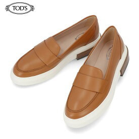 【週末限定SALE】【新品】 トッズ TOD’S シューズ レザーシューズ ローファー XXW92B0Y41ZGOC レディース ブラウン レザー 本革 無地 シンプル