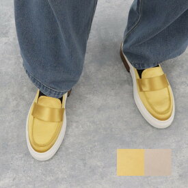 【新品】 トッズ TODS ローファー レディース シューズ モカシン ゴールド ベージュ 合成繊維 厚底 シンプル 無地 XXW92B0Y41YRS0