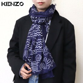 【週末限定SALE】【新品】 ケンゾー KENZO マフラー・ストール・スカーフ スカーフ FA58EW710PEA 76 レディース ネイビー マーメイド 人魚 刺繍