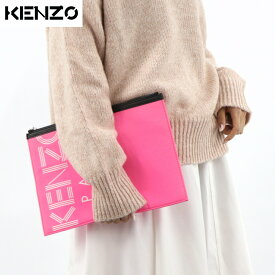 【新品】 ケンゾー KENZO バッグ F855PM202F24 26 レディース ピンク ポーチ スリム 大きめ ロゴ