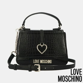 ＼ポイント3倍 24日20時～／【新品】 ラブ モスキーノ LOVE MOSCHINO JC4261PP9DKF100A ショルダーバッグ/ハンドバッグ ブラック ゴールド金具 2way ワンポイント ハート ロゴ シンプル レディース