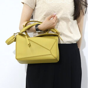 �y�V�i�z���G�x LOEWE �o�b�O �V�����_�[�o�b�O ���f�B�[�X �p�Y�� �X���[�� PUZZLE SMALL �C�G���[�n ���U�[ ���S �A�i�O���� �n���h�o�b�O 2Way �� �S�[���h���� 32230S21