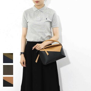 �y�V�i�z���G�x LOEWE �o�b�O �V�����_�[�o�b�O ���f�B�[�X �p�Y�� �X���[�� PUZZLE SMALL �x�[�W��×�u���b�N �O���[�� ���U�[ �A�i�O���� �n���h�o�b�O 2Way �� �S�[���h���� A510P60X44