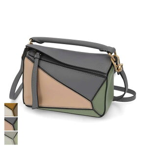 �y�V�i�z���G�x LOEWE �o�b�O �V�����_�[�o�b�O ���f�B�[�X PUZZLE MINI �O���[×�O���[�� �}�X�^�[�h �O���[�n �J�[�t�X�L�� �p�Y���o�b�O �X���[�� �n���h�o�b�O �N���X�{�f�B�o�b�O A510U95X34