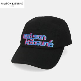 【新品】 メゾン キツネ MAISON KITSUNE キャップ ベースボールキャップ 帽子 HU06146WW0007 P199 UNISEX コットン ブラック メンズ レディース ユニセックス