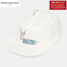 ＼エントリーでP5倍／【新品】 メゾン キツネ MAISON KITSUNE キャップ 帽子 SPKNU06100 P100 UNISEX ホワイト プリント ロゴ メンズ レディース ユニセックス