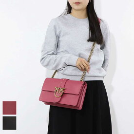 【新品】ピンコ PINKO バッグ ショルダーバッグ レディース レッド ブラック レザー シンプル 1P21ZR-Y6JC