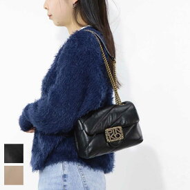 【新品】ピンコ PINKO バッグ ショルダーバッグ レディース ベージュ ブラック レザー シンプル キルティング 1P22B2-Y6Y3