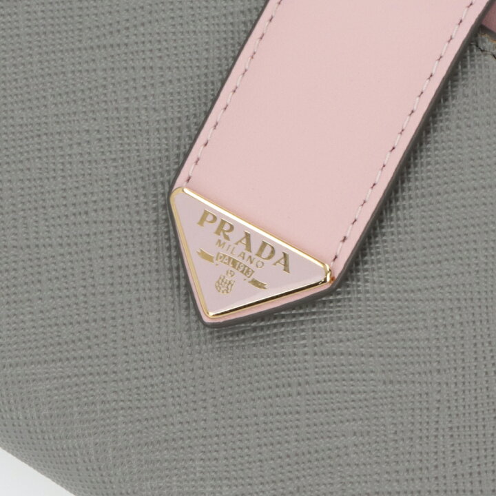 楽天市場】【新品】プラダ PRADA 財布 長財布 レディース グレー 