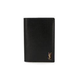 【新品】サンローラン SAINT LAURENT 雑貨 カードケース・名刺入れ メンズ ブラック パスポートケース ロゴ 607659 02G0W