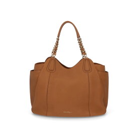【中古/Aランク】 フェラガモ FERRAGAMO バッグ トートバッグ レディース キャメル チェーン 大容量 21　F027