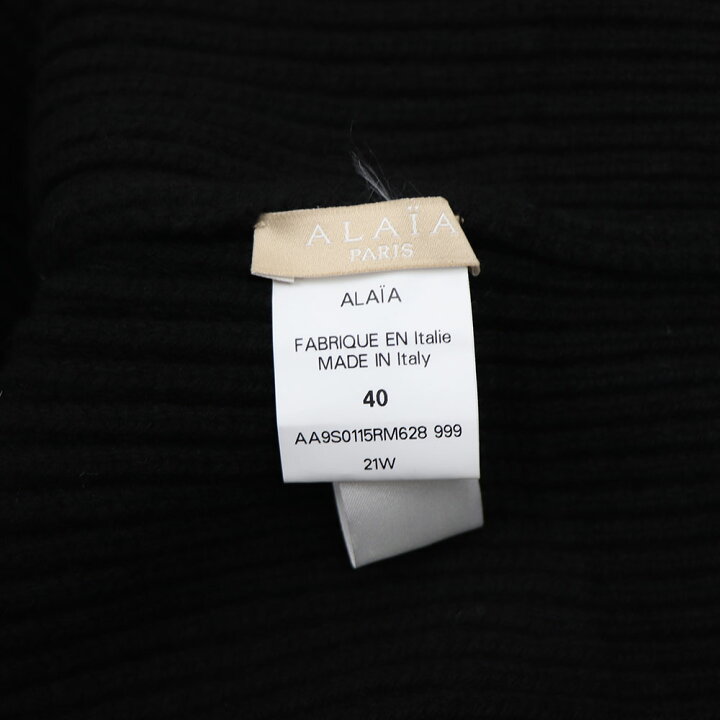 楽天市場】【中古/未使用】アライア ALAIA AA9S0115RM628 999 ニット  