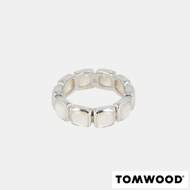 【新品】 トムウッド TOM WOOD R75CBV2WHM01S925/Cushion Band White MOP TOM WOOD リング 指輪 シルバー/ホワイト系 シンプル メンズ