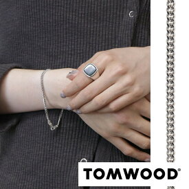 【新品】 トム ウッド Tom Wood アクセサリー ブレスレット 100255 Curb Bracelet ユニセックス シルバー メンズ レディース 925 チェーン シンプル 細め