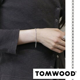 ＼最安値に挑戦／ 【新品】 トム ウッド Tom Wood アクセサリー ブレスレット 100998 Square Bracelet ユニセックス シルバー メンズ レディース 925 スクエア チェーン シンプル 細め