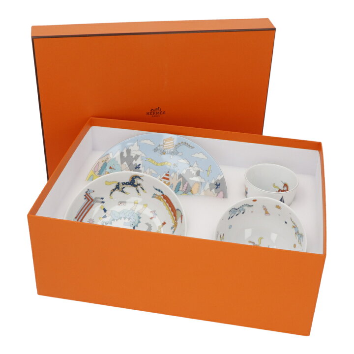楽天市場】【新古品/未使用】 エルメス HERMES 食器4点セット エポペ 