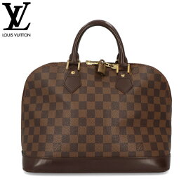 【週末限定SALE】 【中古】LOUIS VUITTON ルイヴィトン ダミエ アルマ N53151 ブラウン レザー ハンドバッグ Bランク 内ポケット有 レディース 鞄