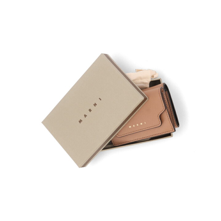 楽天市場】【並行輸入品】【新品】MARNI マルニ ミニ財布 三つ折り財布 