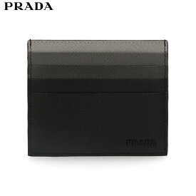 【新品】【並行輸入品】PRADA プラダ 2MC068 ZLP F0002 カードケース サフィアーノ レザー メンズ ブラック