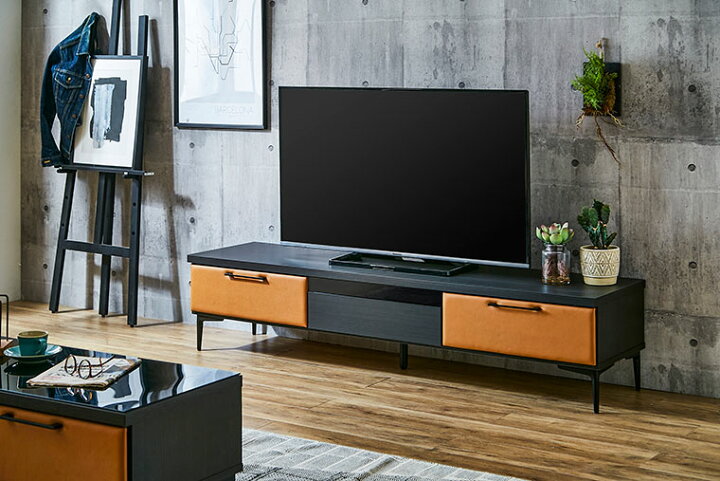 楽天市場】テレビ台 ローボード テレビボード 180cm 完成品 レザー調 