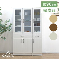 楽天市場】白 アンティーク調（種類（食器棚・キッチンボード）開戸 