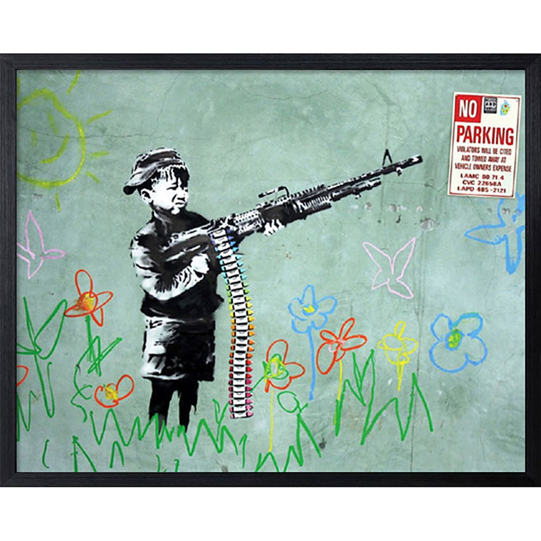 バンクシー Banksy ポスター アートパネル 絵画 インテリア アートポスター 壁掛け アートフレーム タペストリー プリントポスター デザイナー  おしゃれ シンプル モダン IBA-61738 | Easyファニチャー