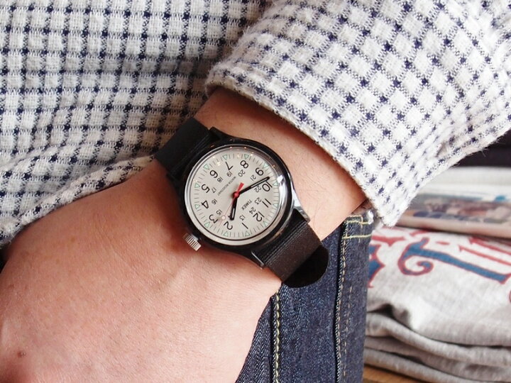 楽天市場】タイメックス オリジナルキャンパーアイボリー(Black) TIMEX 