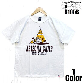 ステュディオ・ダ・ルチザン 'ARIZONA CAMP'プリントTシャツ STUDIO D'ARTISAN EASY NAVY 国産 日本製 8105B メンズ アメカジ あす楽 送料無料