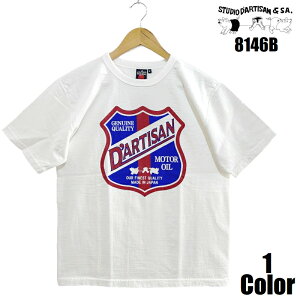 �X�e���f�B�I�E�_�E���`�U�� 'MOTOR OIL'�݂�҂݃v�����gT�V���c STUDIO D'ARTISAN EASY NAVY ���� 8146B ���Y ���{�� �����Y �A���J�W �����y ��������